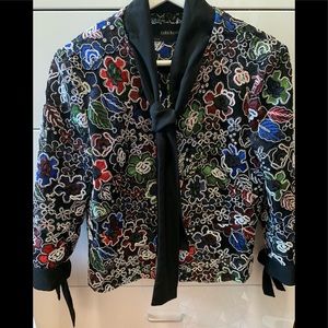 zara basic embroidered jacket (matching skirt Av)